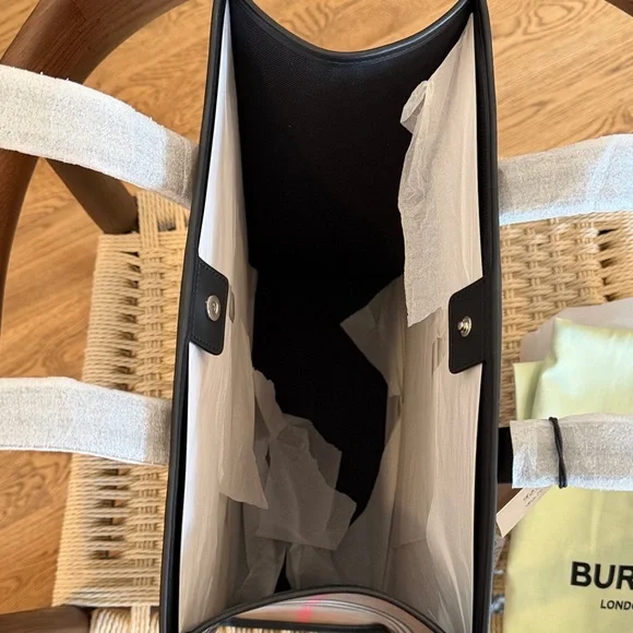 Burberry Medium Taupe Brown
Check Book Tote Bag - Picture 9 of 12